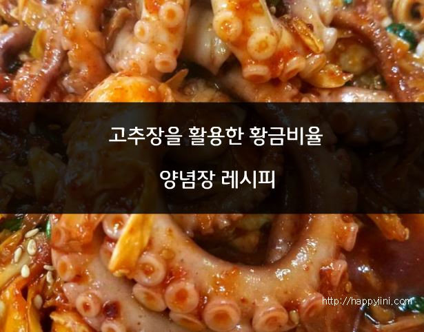 고추장을 활용한 황금비율의 양념장 레시피 살림노하우 요리 꿀팁 대공개